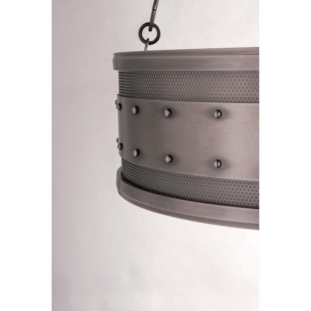 Gaines 6-Light Chandelier in Historic Nickel 30L x 30W x 7H