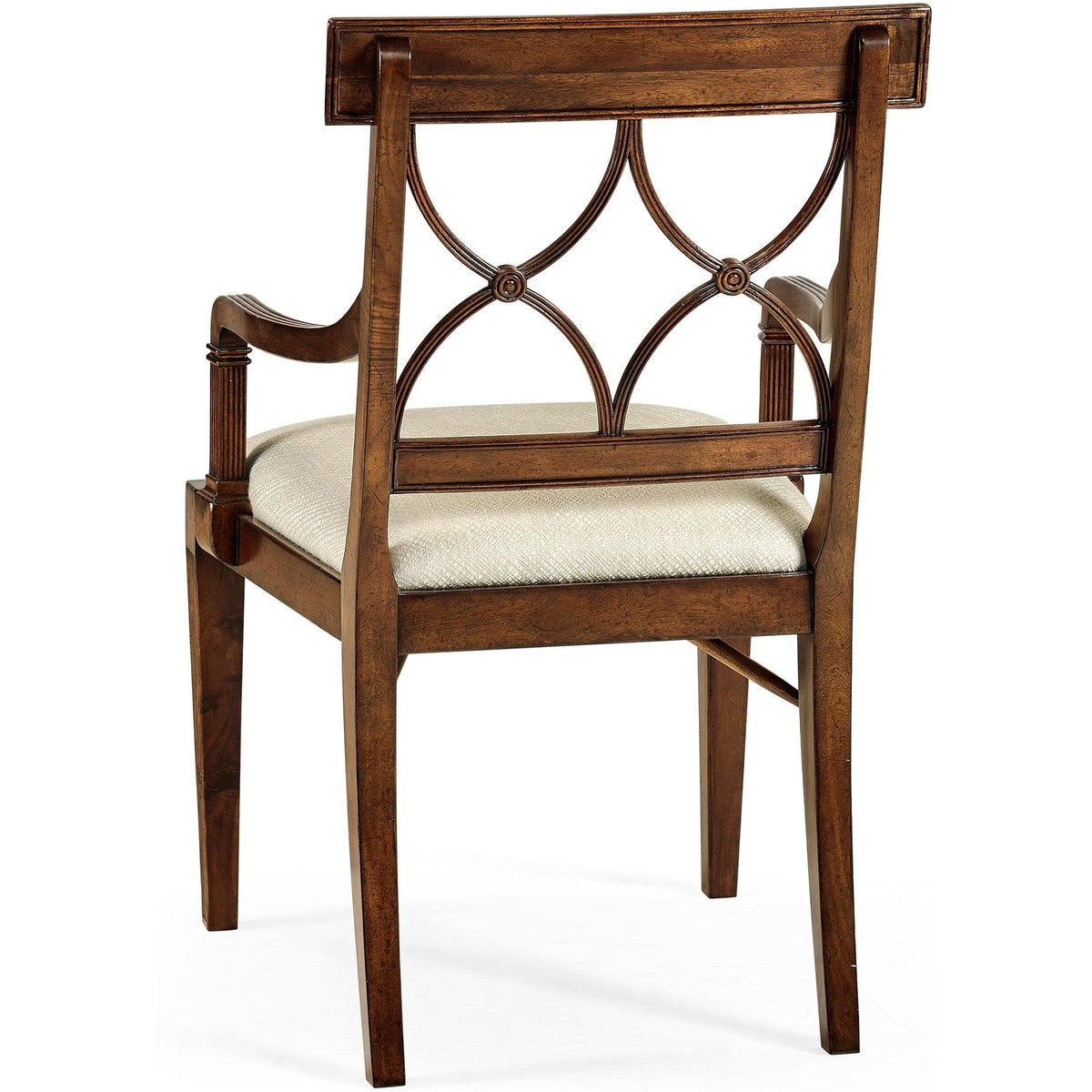 Jonathan Charles Buckingham Curved Back Arm Chair (494347-AC-MAH-F200) - Set of 2