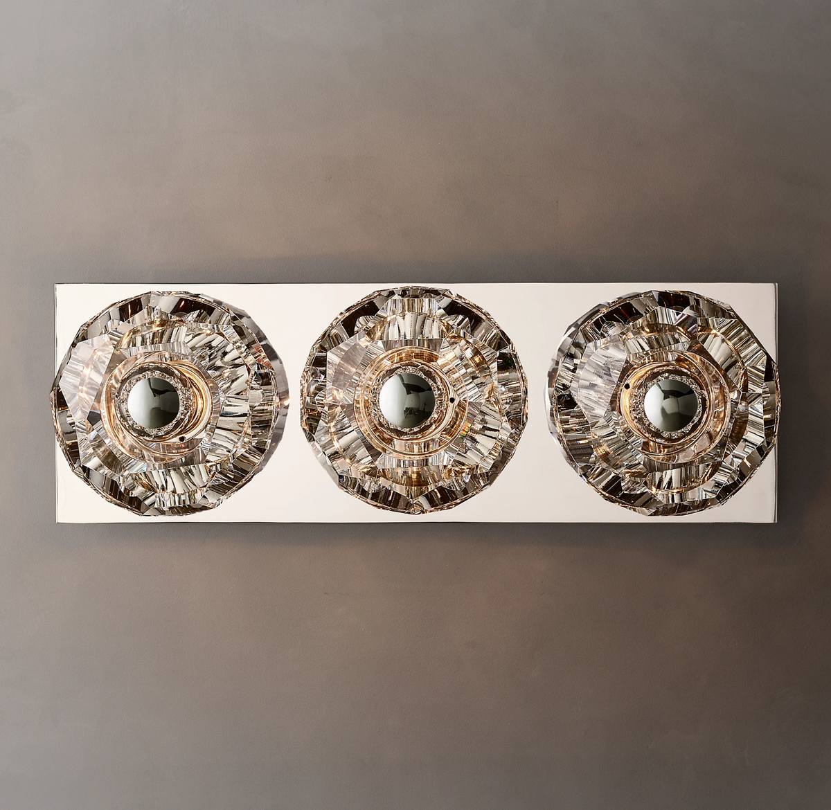 Boule De Clear Crystal Linear Wall Sconce