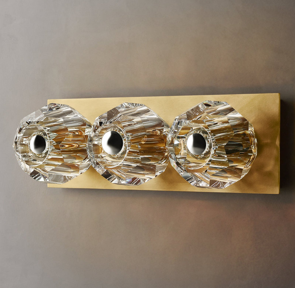 Boule De Clear Crystal Linear Wall Sconce