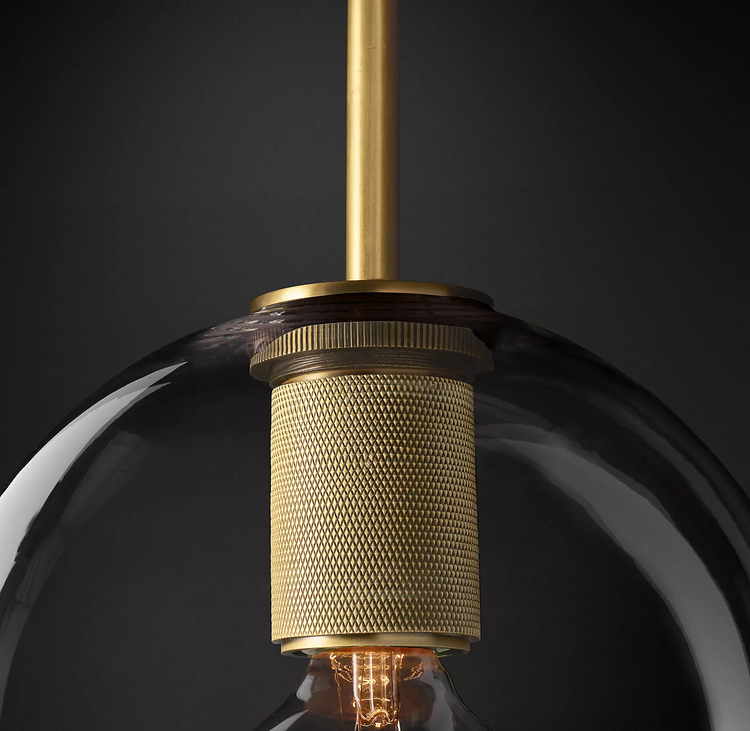 Fulcrum Globe Shade Pendant Light 11" For Living Room