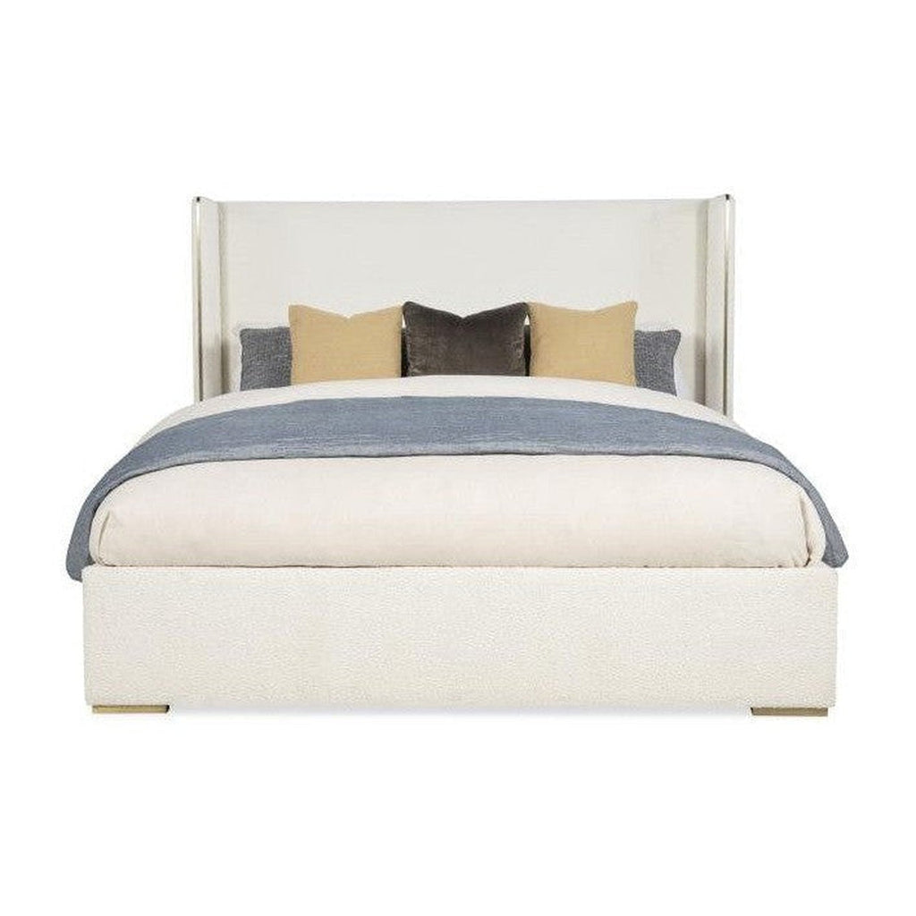 Century Furniture Upholstered Wing Bed