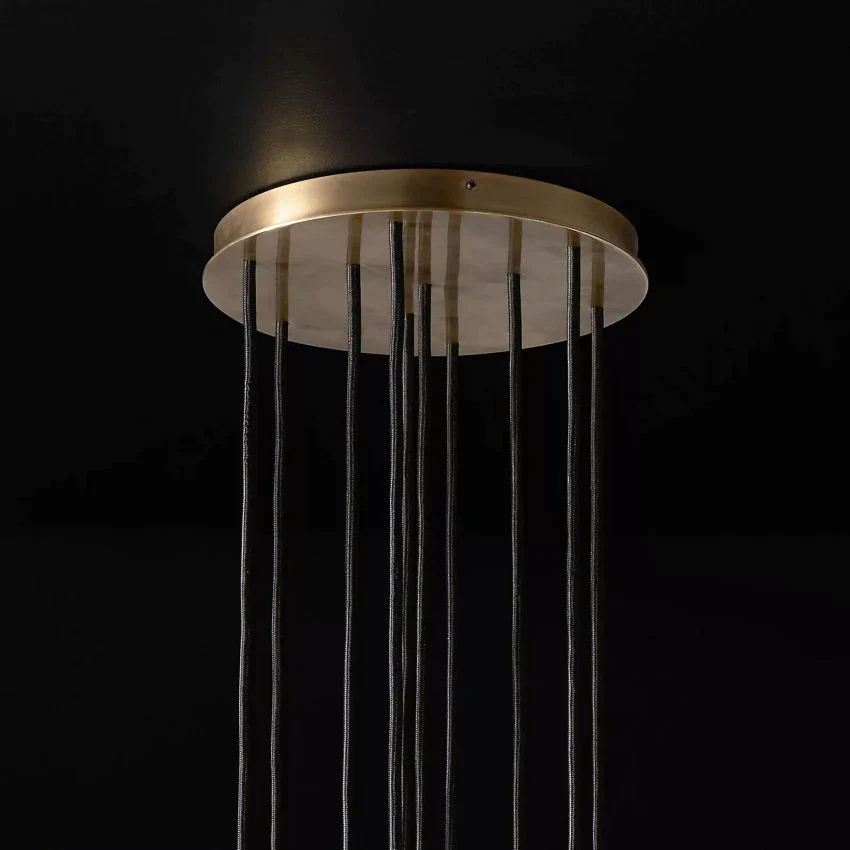 Boule De Crystal Ball Cluster Chandelier D14"