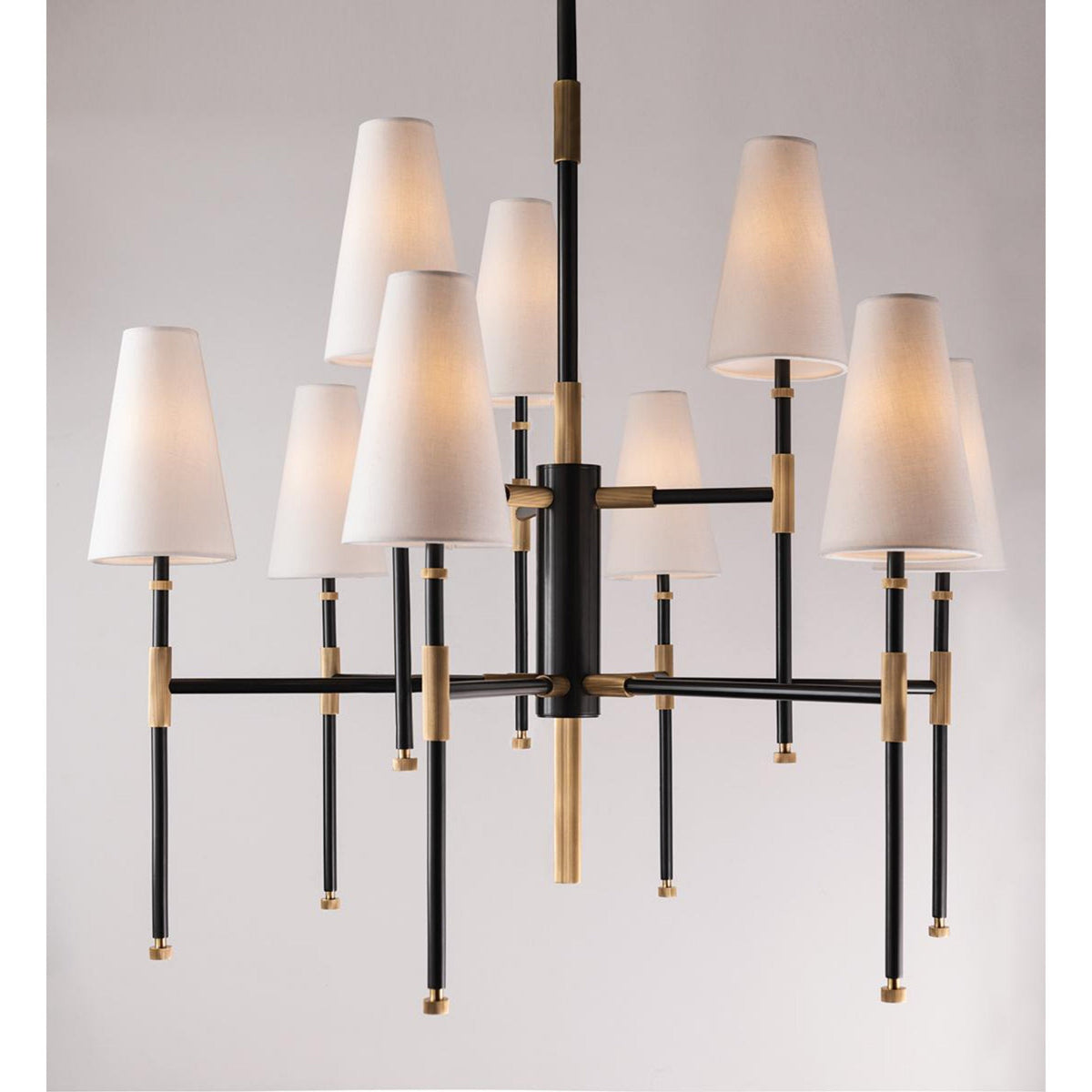 Bowery 6-Light Chandelier in Aged Old Bronze 28L x 28W x 24.5H
