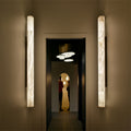 Charnele Marble Outdoor Long Wall Sconce