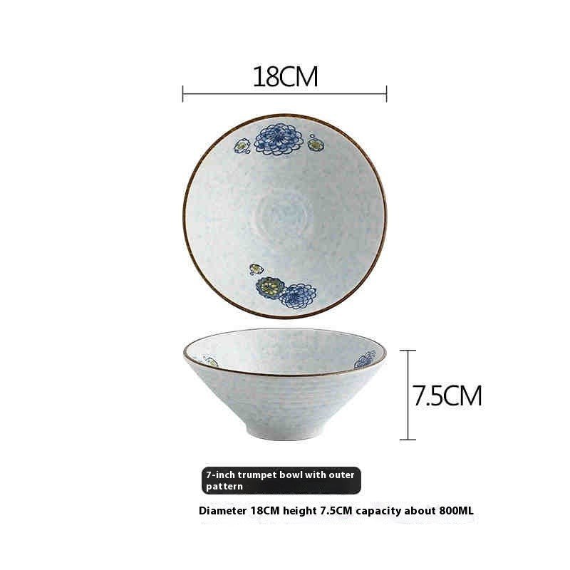 Chrysanthemum Crest Rain-Hat Soup Bowl