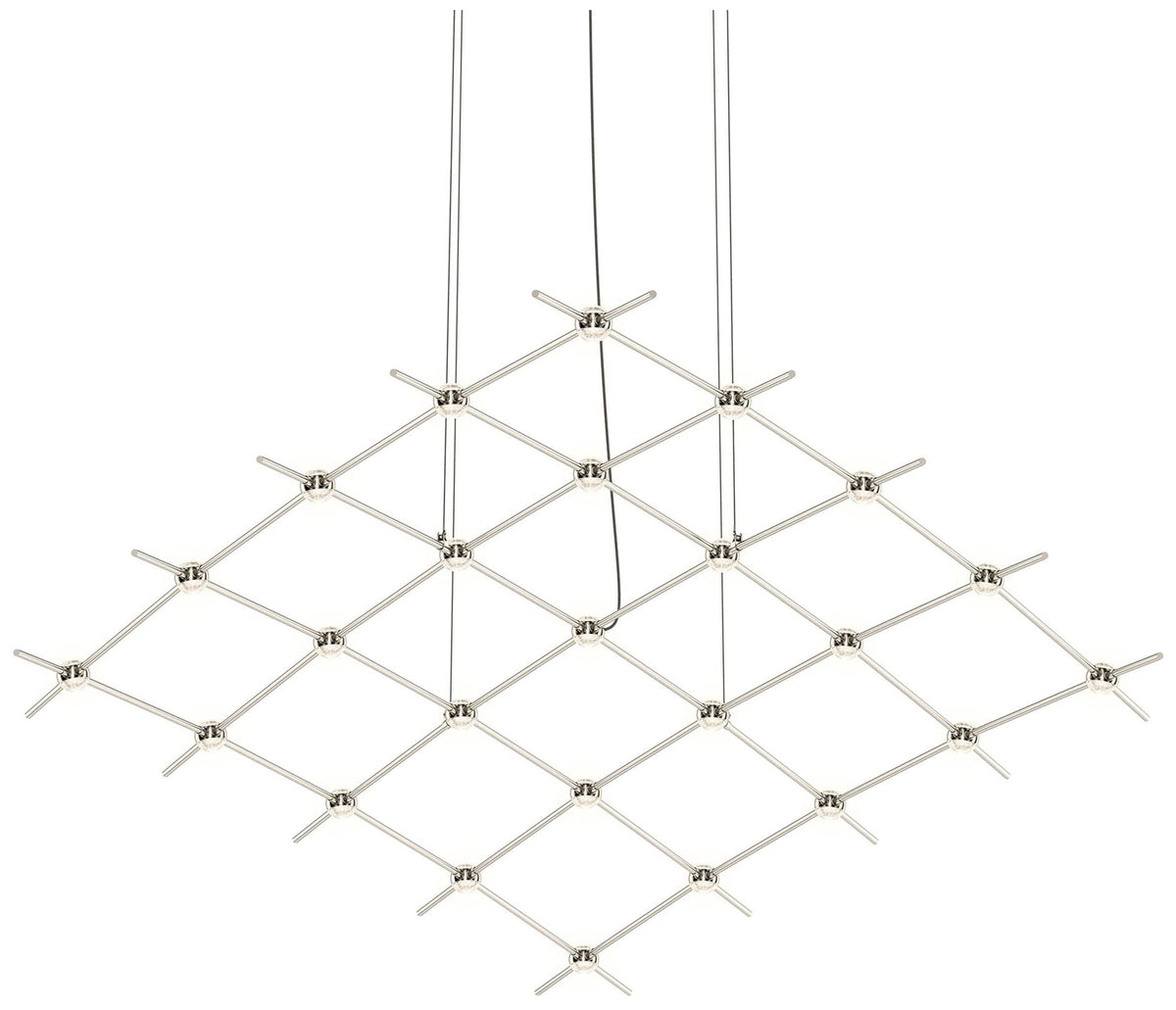 Constellation Aquarius Medius 121.75" Wide Satin Nickel Pendant