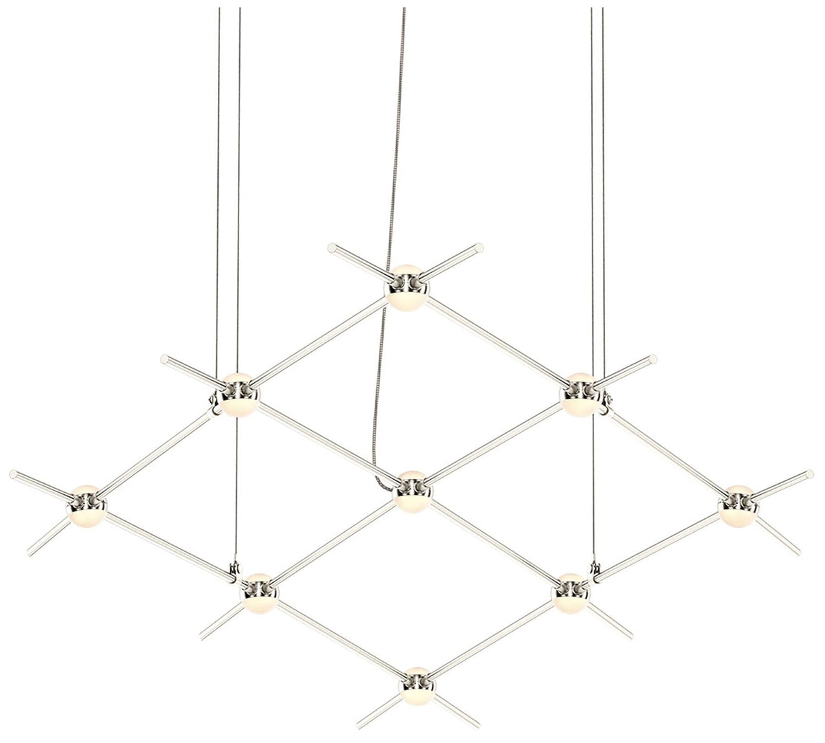 Constellation Aquarius Minor 66.75" Wide White Optical Satin Nickel Pe