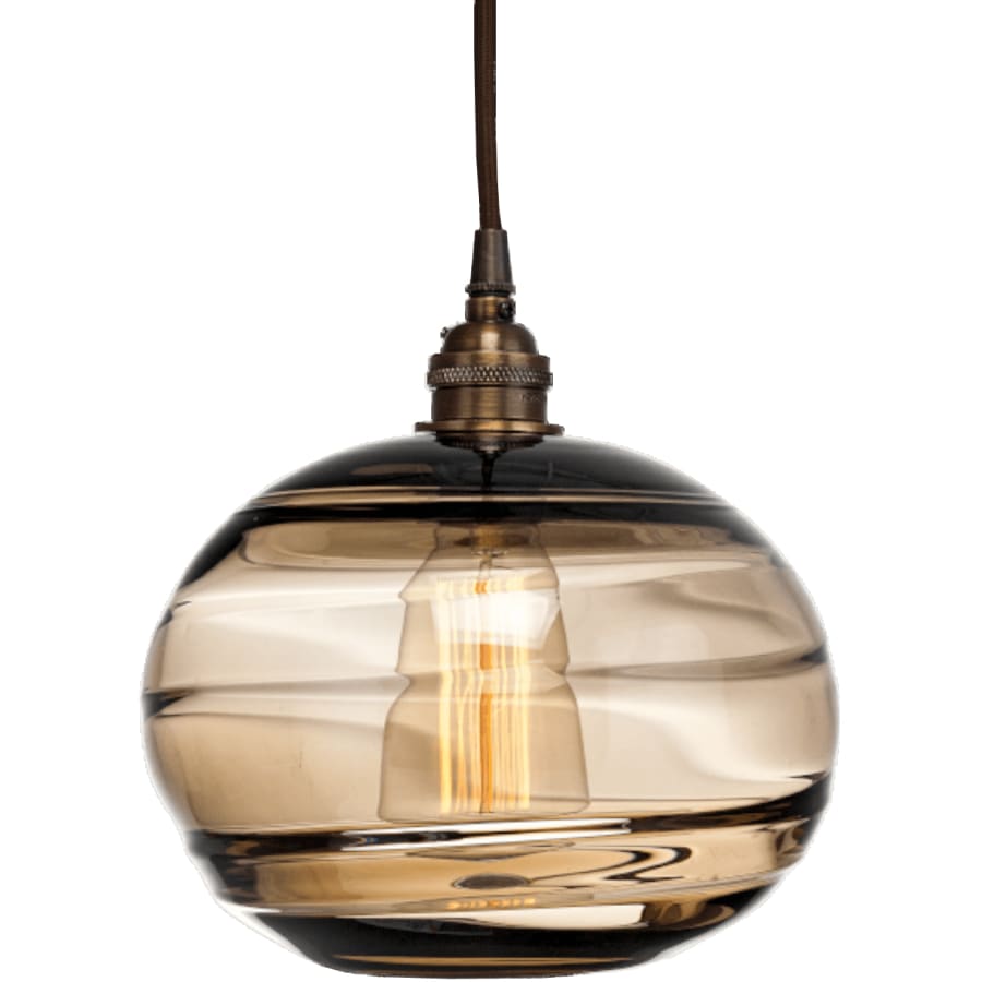 Hammerton Studio Coppa 36" Wide Artisan Crafted Optic Glass 12 Light Pendant