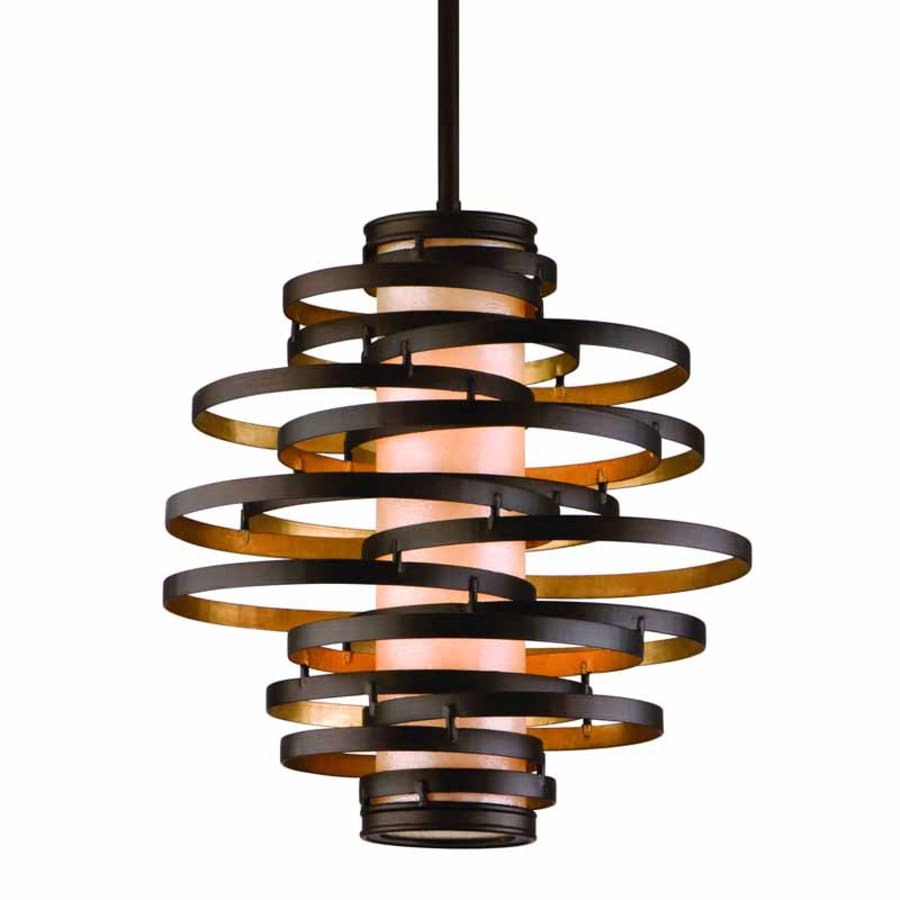 Corbett Lighting Vertigo 2 Light 18" Wide Pendant with Fabric Shade