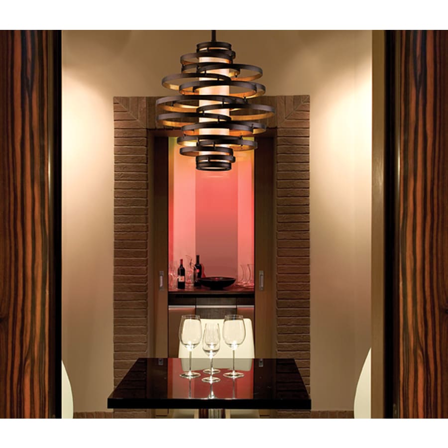 Corbett Lighting Vertigo 3 Light 23" Wide Chandelier with Fabric Shade