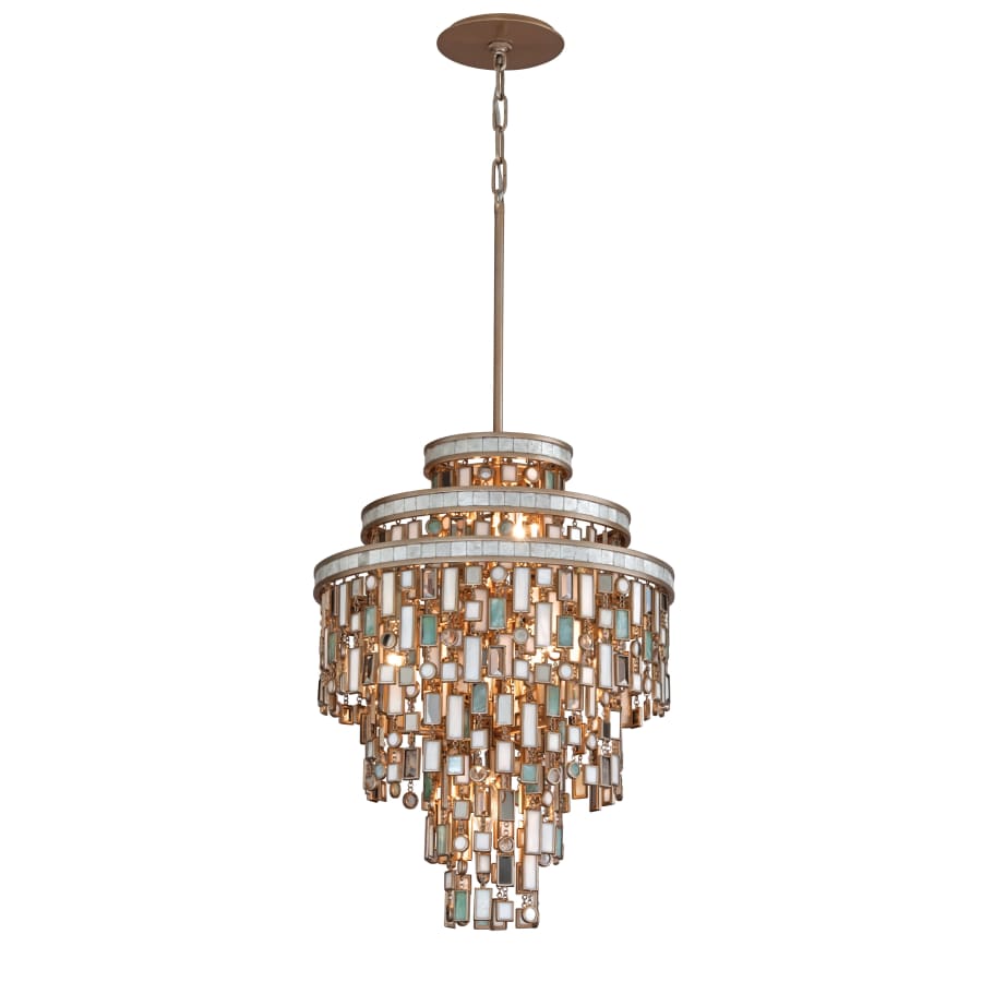 Corbett Lighting Dolcetti 7 Light 18" Wide Chandelier with Glass Shade