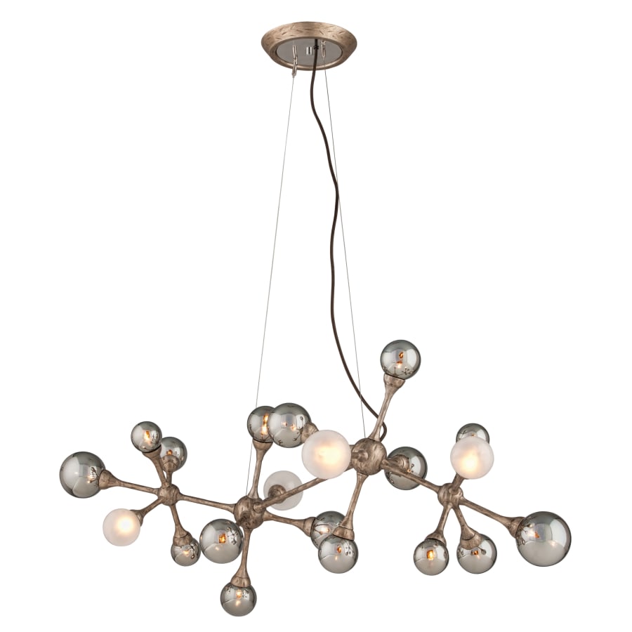 Corbett Lighting Element 20 Light Linear Pendant with Hand-Crafted Iron