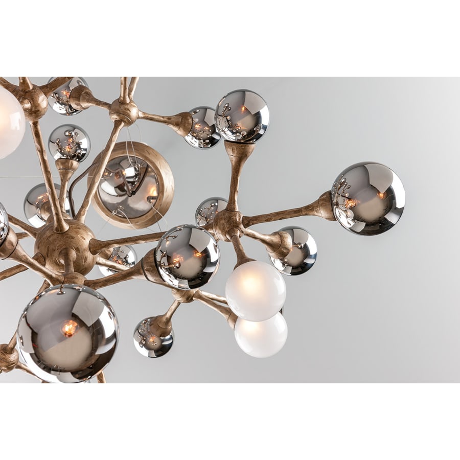 Corbett Lighting Element 20 Light Linear Pendant with Hand-Crafted Iron