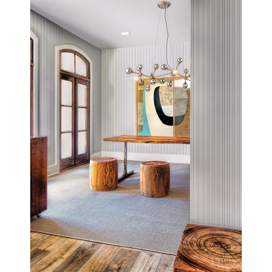 Corbett Lighting Element 20 Light Linear Pendant with Hand-Crafted Iron