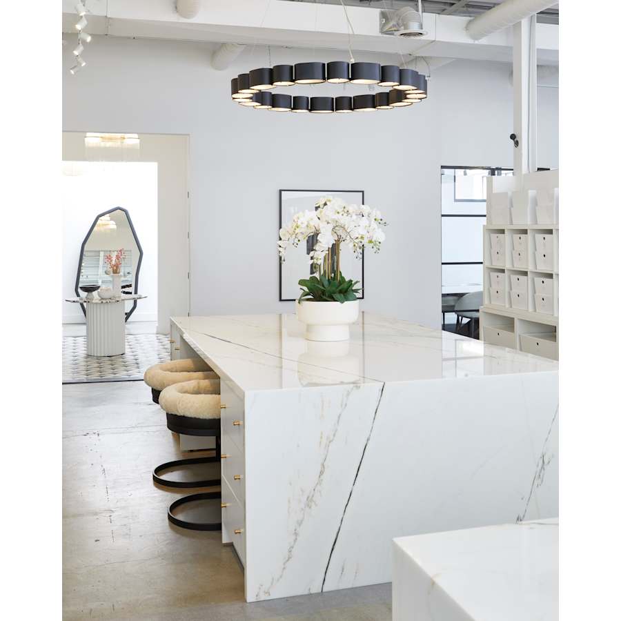 Corbett Lighting Opal 22 Light 50" Wide Ring Chandelier