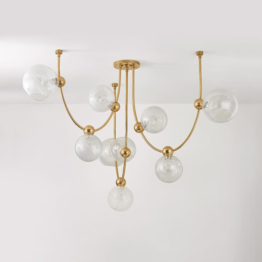 Corbett Lighting Astraia 9 Light 67" Wide Multi Light Pendant