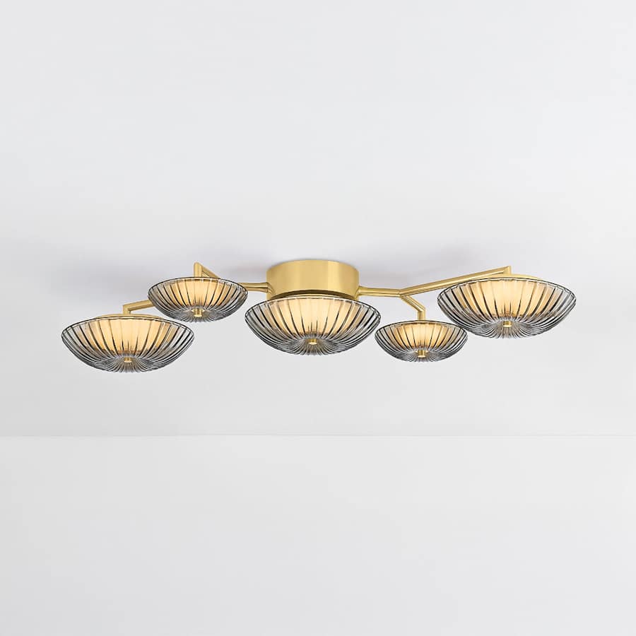Corbett Lighting Birmingham 40" Tall LED Wall Sconce with Piastra Glass Shades