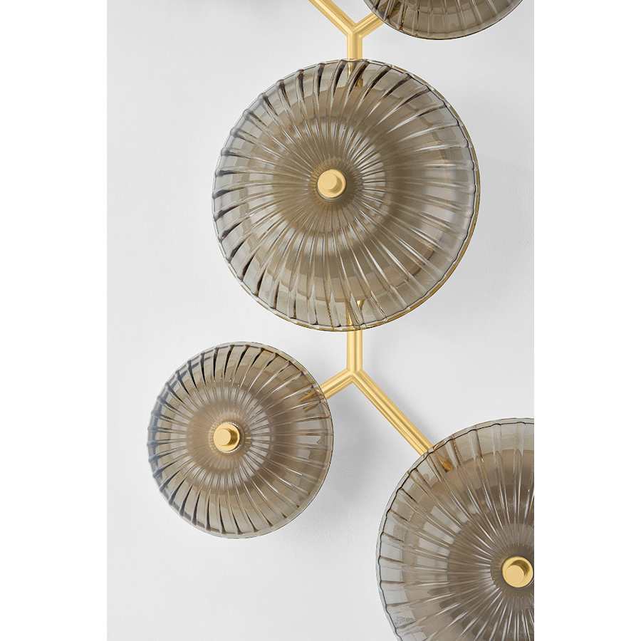 Corbett Lighting Birmingham 40" Tall LED Wall Sconce with Piastra Glass Shades