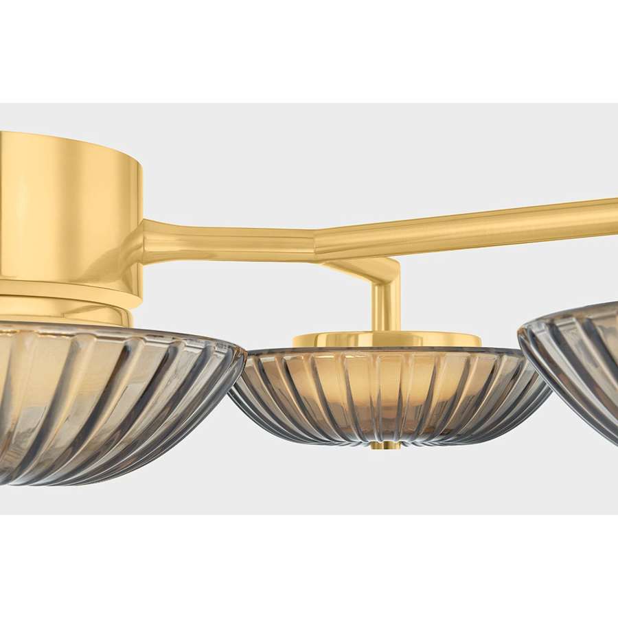 Corbett Lighting Birmingham 40" Tall LED Wall Sconce with Piastra Glass Shades