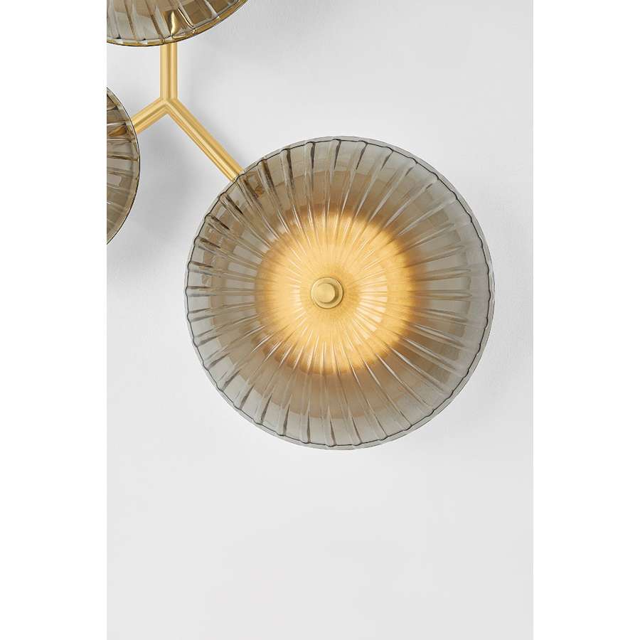 Corbett Lighting Birmingham 40" Tall LED Wall Sconce with Piastra Glass Shades