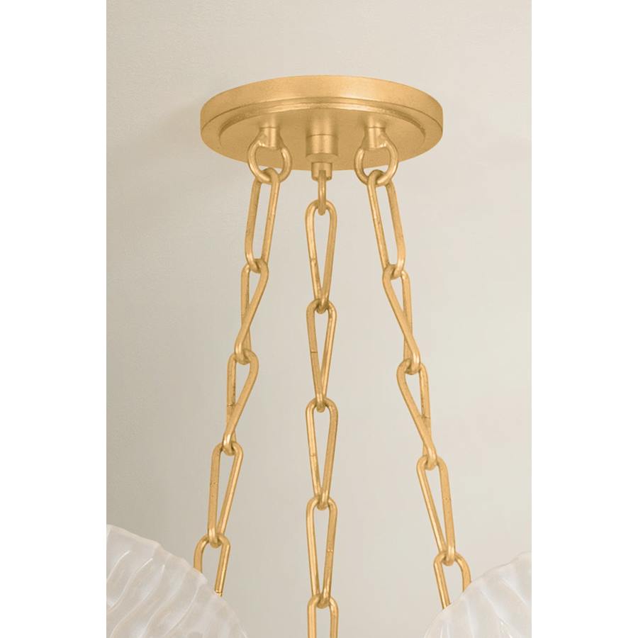 Corbett Lighting Galena 9 Light 34" Wide Pendant with Piastre Glass Shades