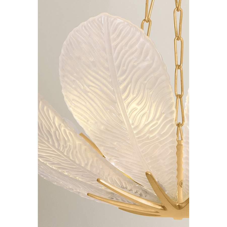 Corbett Lighting Galena 9 Light 34" Wide Pendant with Piastre Glass Shades
