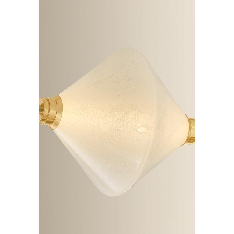 Corbett Lighting Solara 35" Wide LED Multi Light Pendant with Seedy Cloud Glass Shades