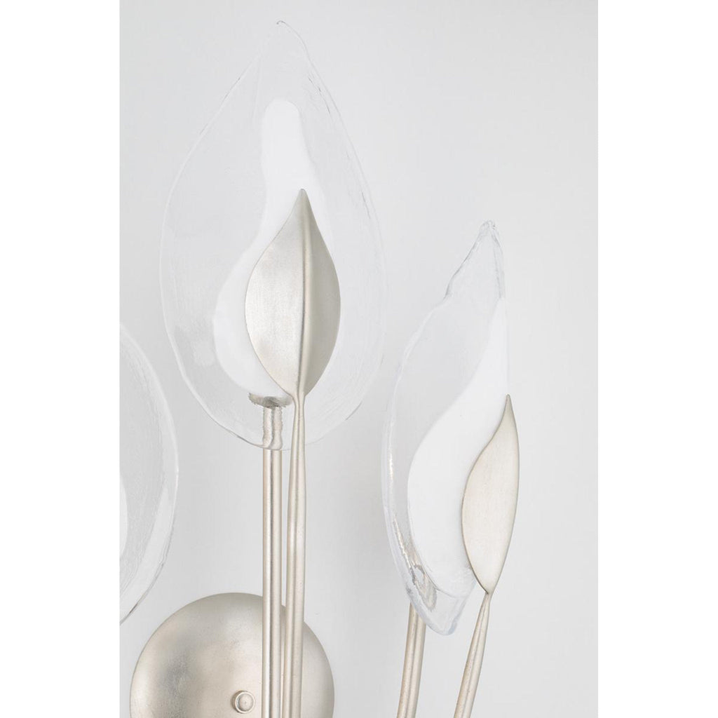 Blossom 24-Light Chandelier in Silver Leaf 55L x 55W x 37H