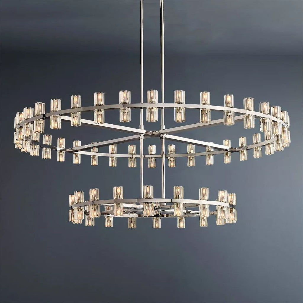 Arcachon Led Round Two-tier Chandelier 60"