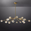 Boule De Crystal Ball Clear Glass Round Chandelier 48"