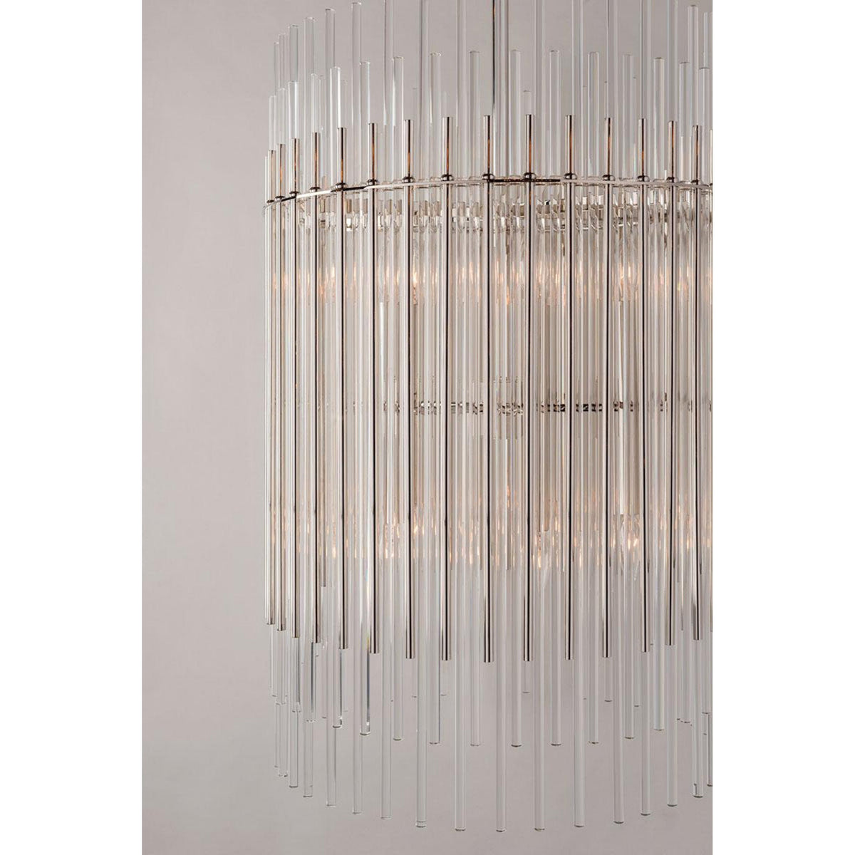 Wallis 10-Light Chandelier in Polished Nickel 20.75L x 20.75W x 30.75H