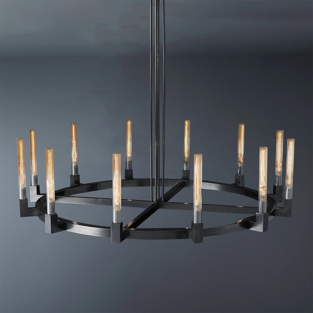 Cannele Round Chandelier 60" For Living Room