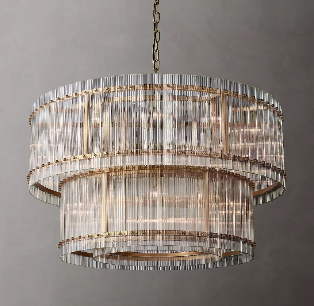 Hen Cbcro Modern 2-Tier luxury Round Chandelier 48"