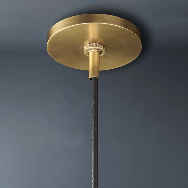 Utilitaire Round Glass Pendant Light