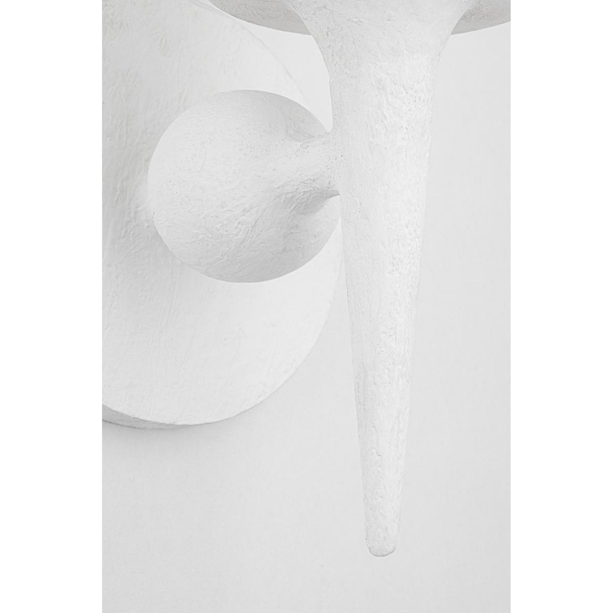 Torch 8-Light Chandelier in White Plaster 48L x 48W x 30.5H
