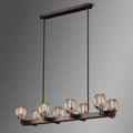 Crystal Shade Linear Chandelier