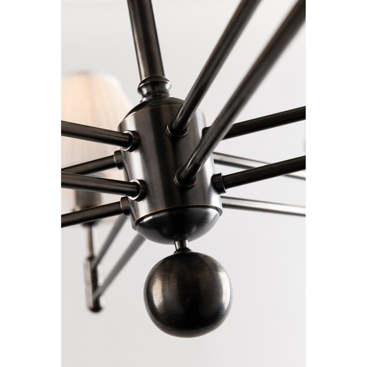 Classic No.1 8-Light Chandelier in Aged Brass by Mark D. Sikes 40L x 40W x 25.75H