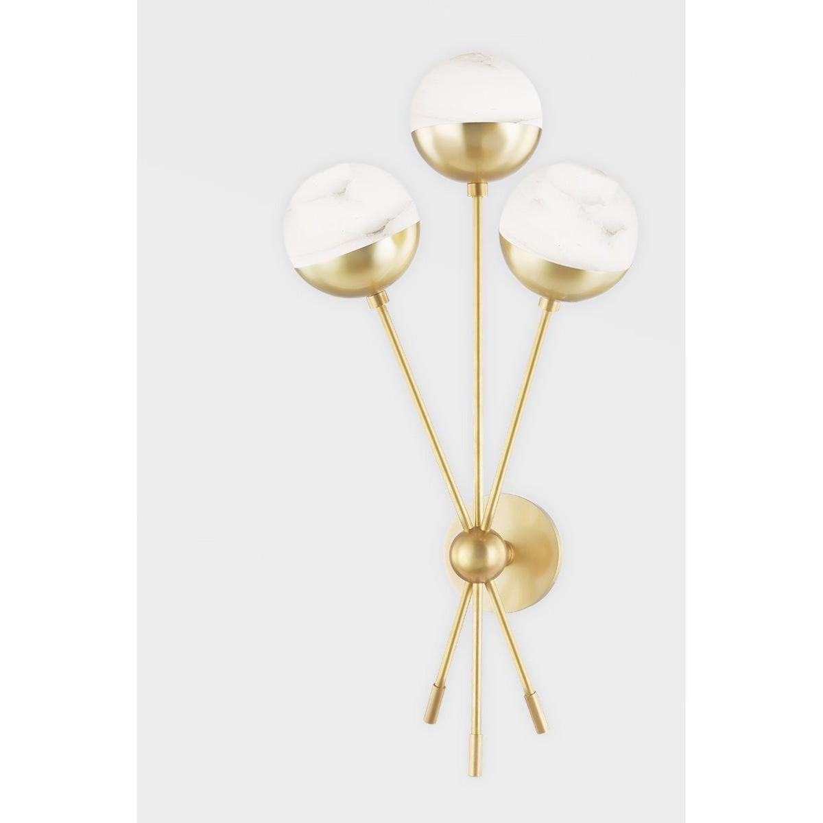 Saratoga 16-Light Chandelier in Aged Brass 62.5L x 62.5W x 42.5H