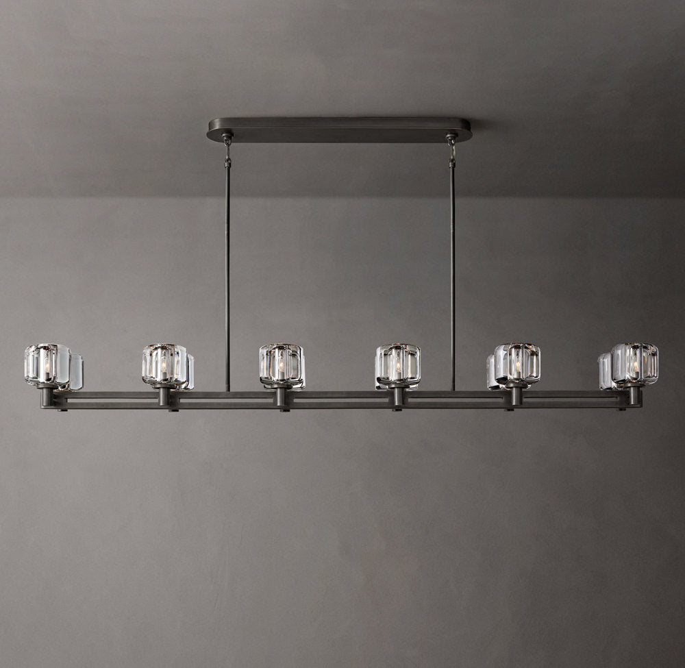 Double Row Optical Crystal Chandelier