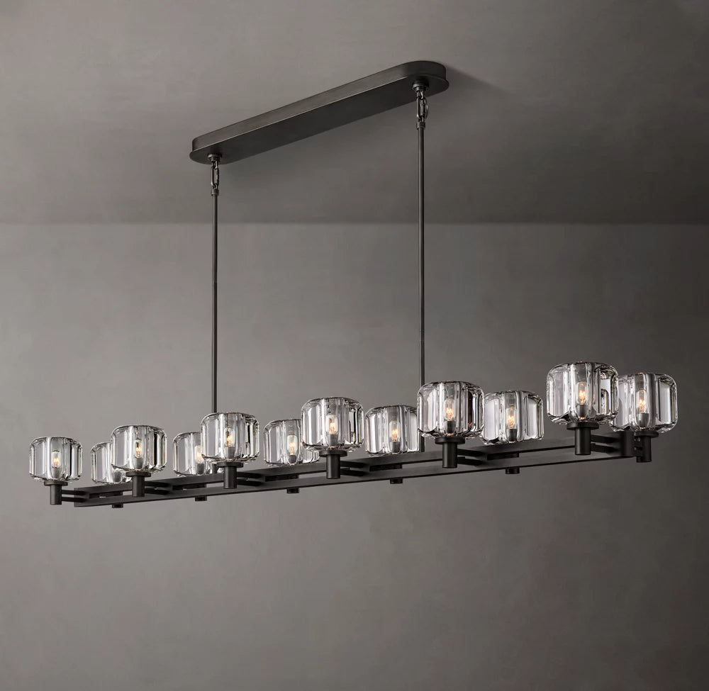 Double Row Optical Crystal Chandelier
