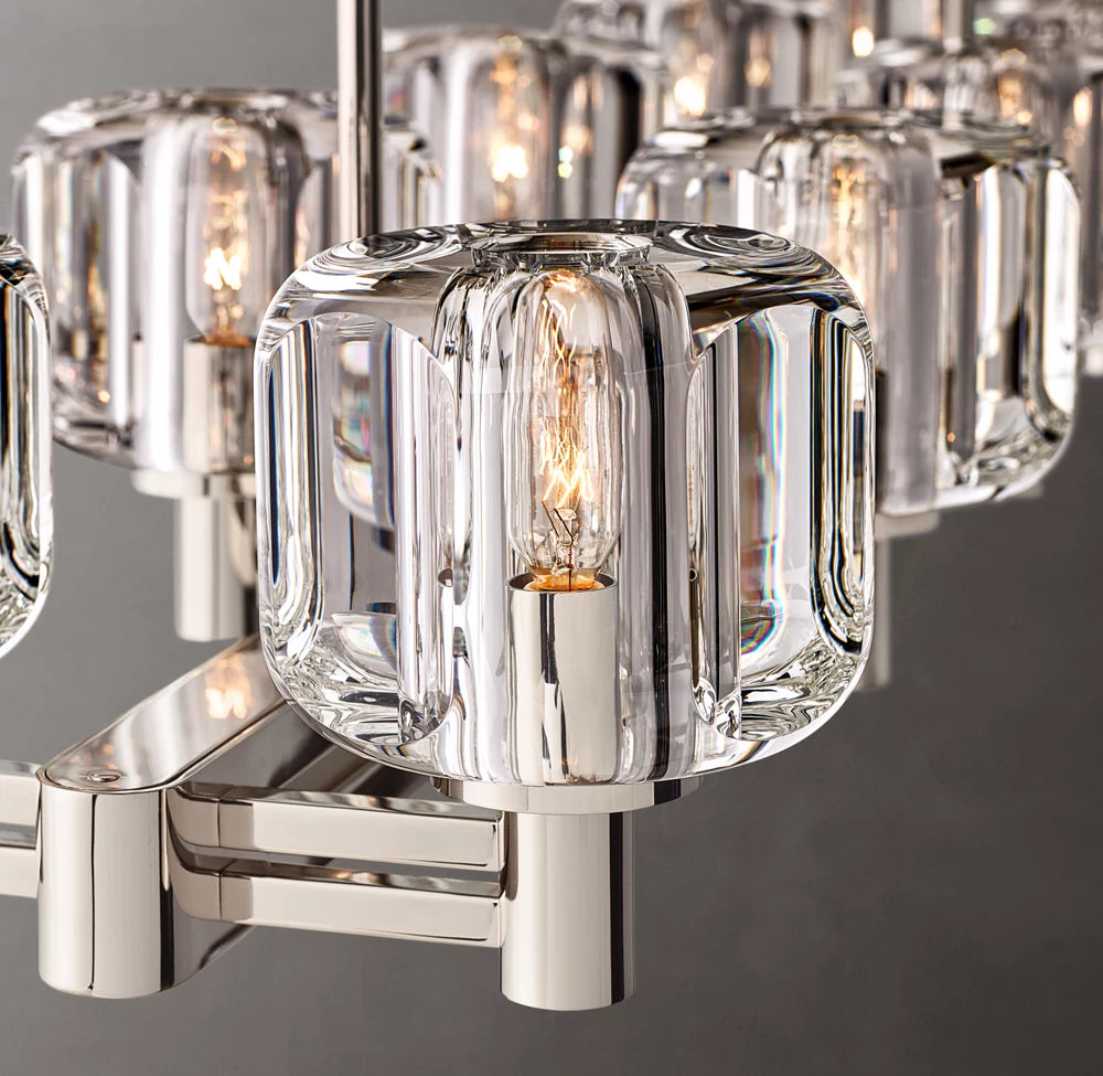Double Row Optical Crystal Chandelier