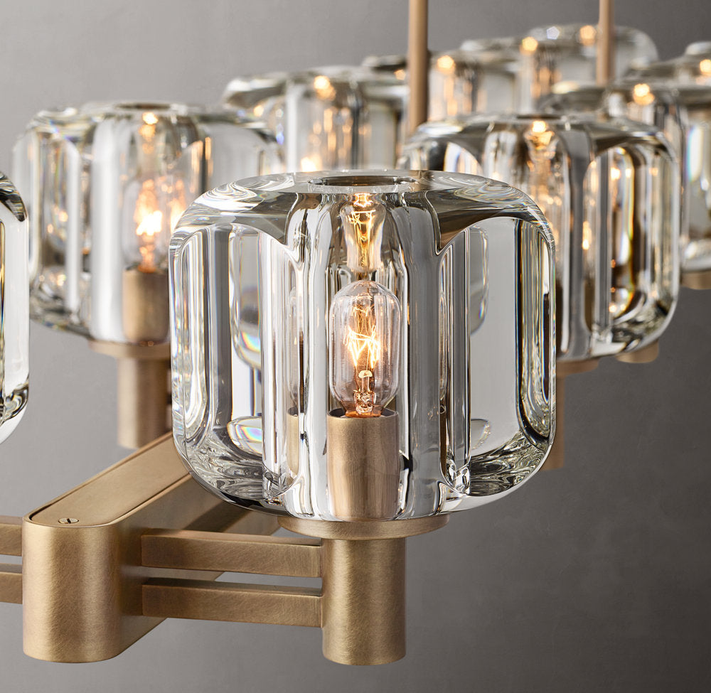 Double Row Optical Crystal Chandelier