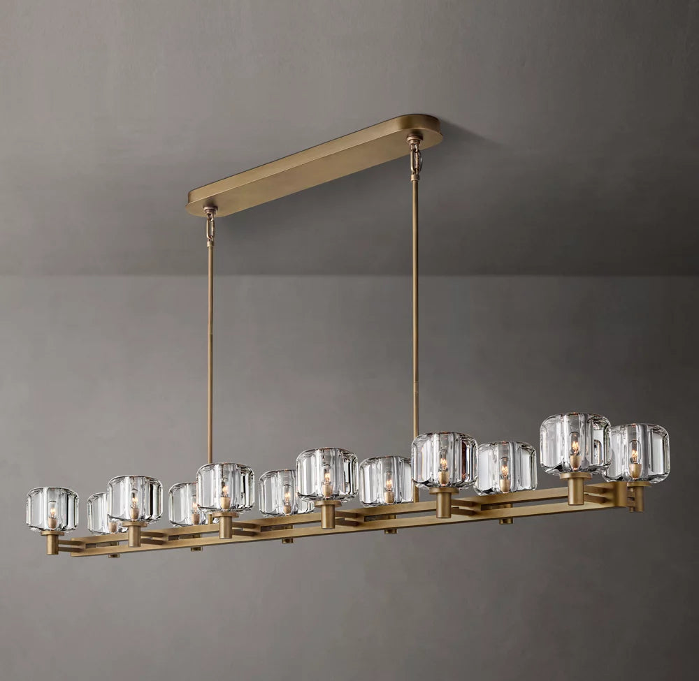 Double Row Optical Crystal Chandelier