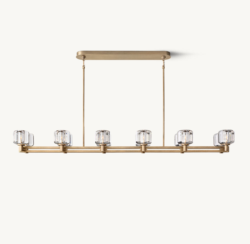 Double Row Optical Crystal Chandelier