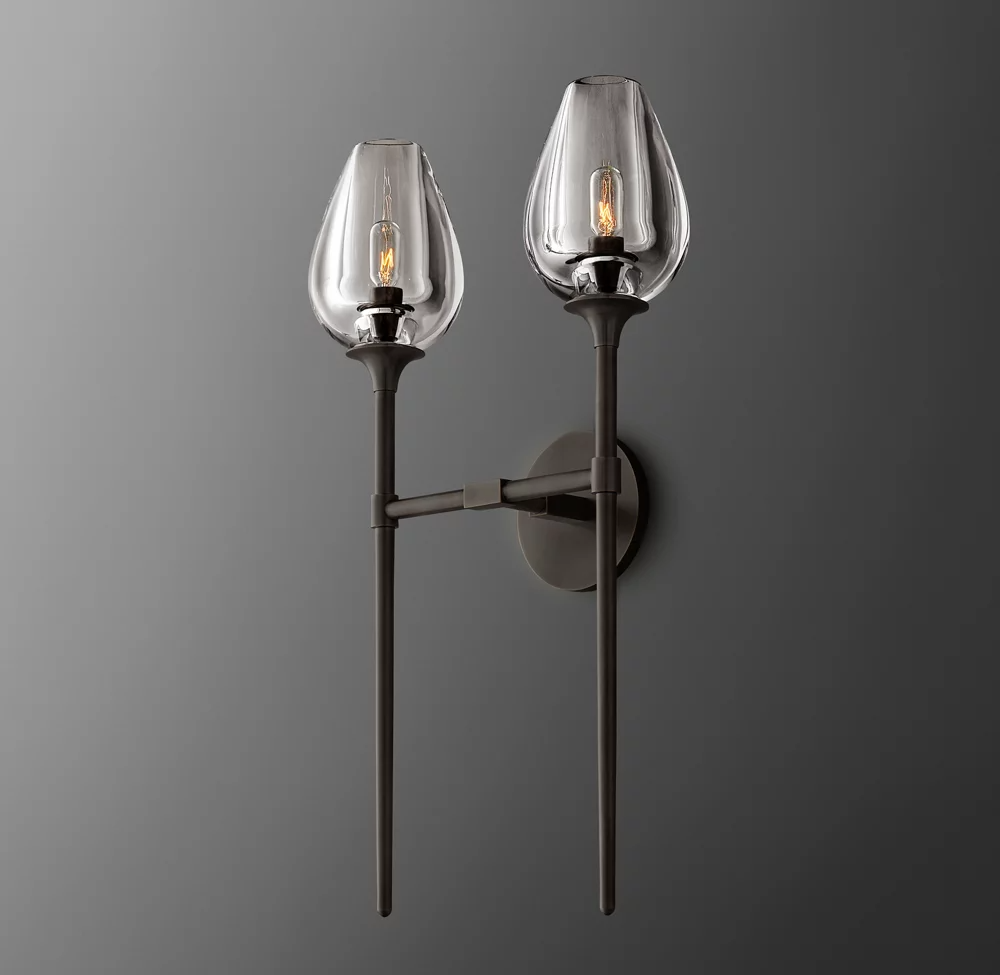 Tulip Double Head Wall Sconce For Dinning Room