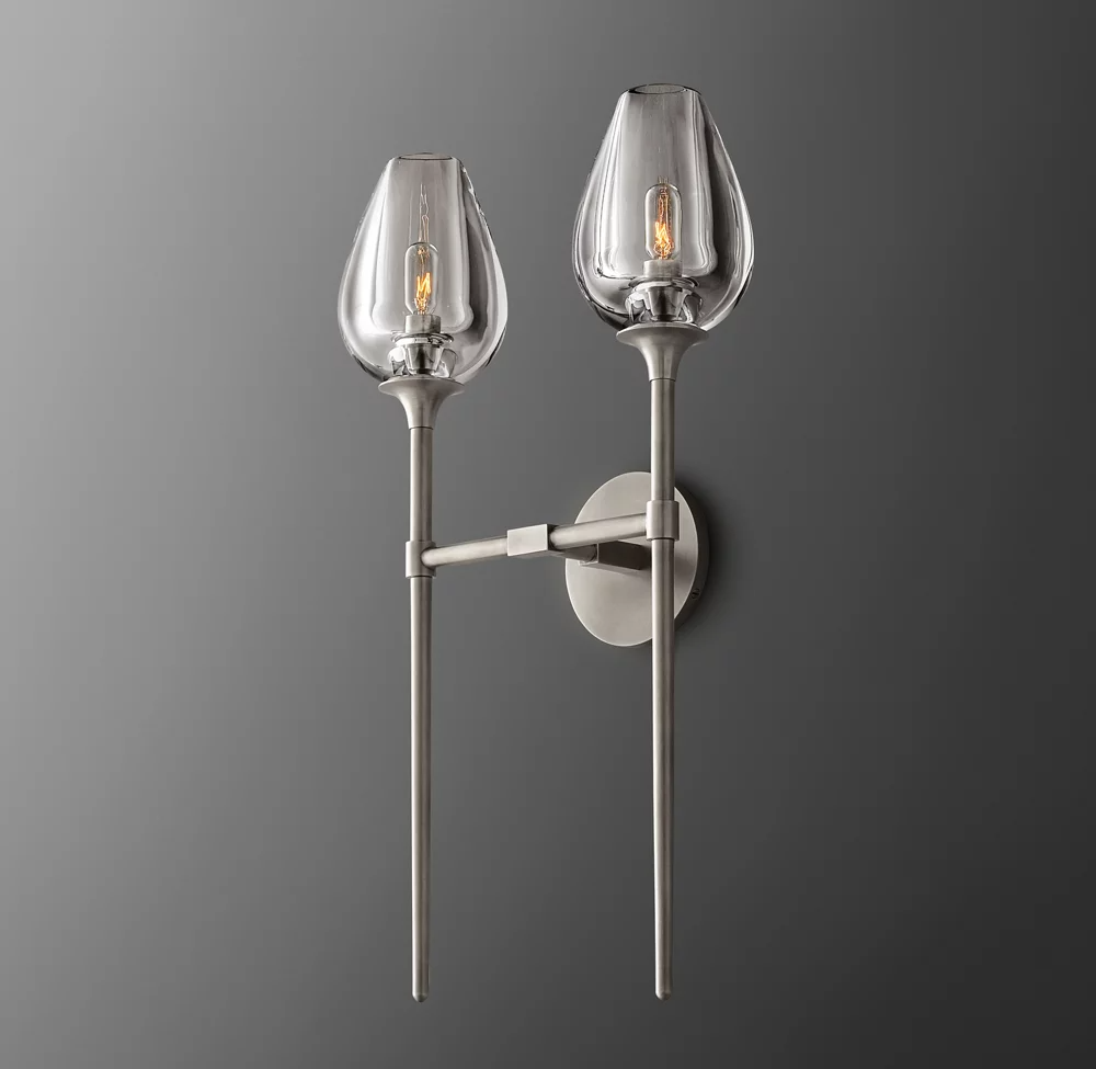 Tulip Double Head Wall Sconce For Dinning Room