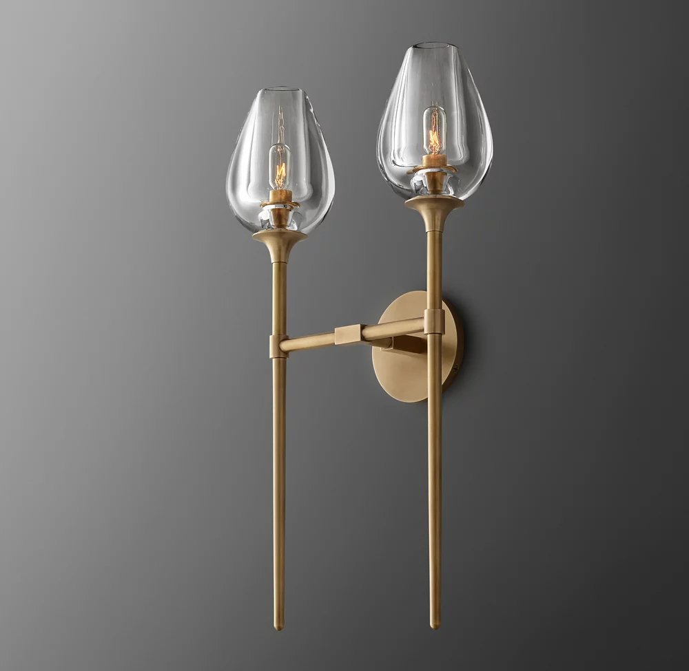 Tulip Double Head Wall Sconce For Dinning Room