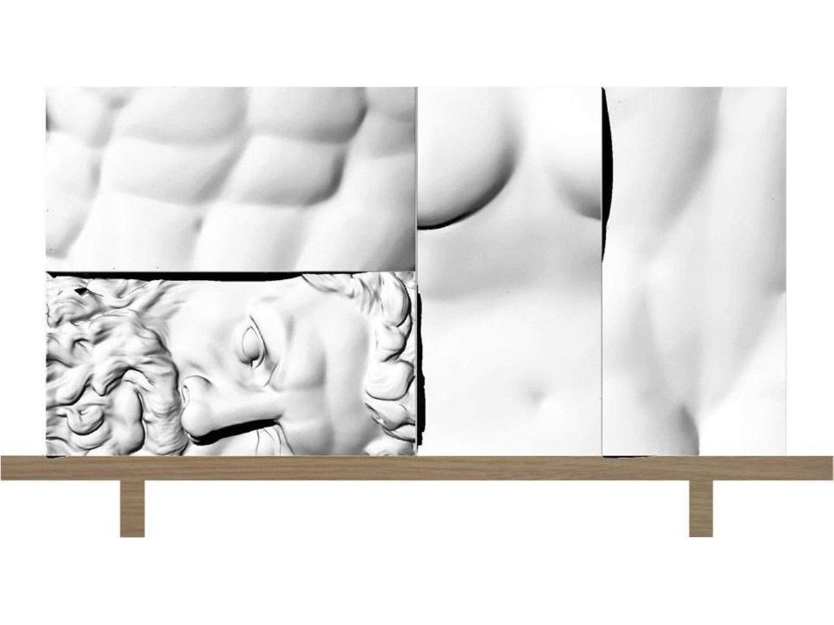 Ercole E Afrodite Modular Sideboard with Sculptural Elements