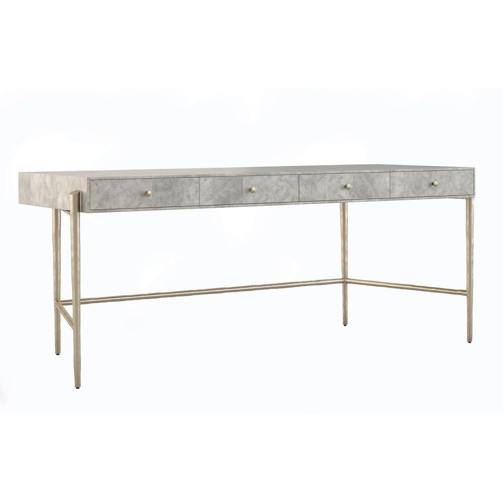 Jonathan Charles Surge Madrona Burl Desk (500401-DMB)